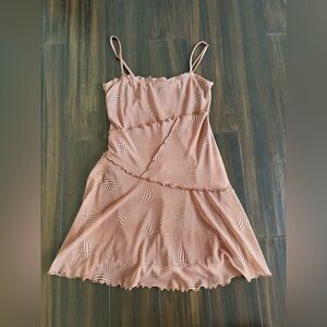 Urban Outfitters Brown Mesh Slip Dress — ⋆｡°✩